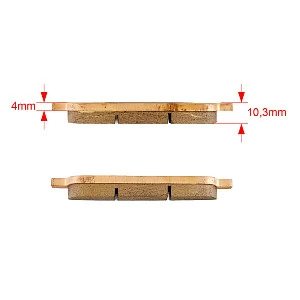Тормозные колодки GOLD FREN Sintered S3 286 (FA 427,607)
